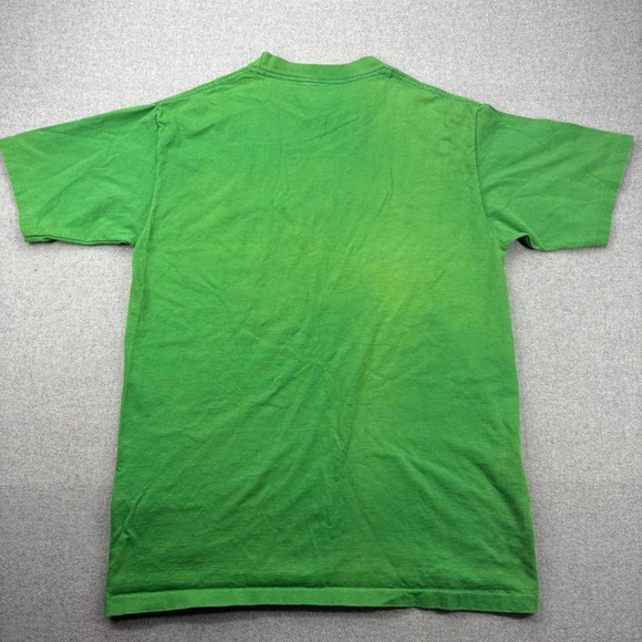 Vintage 90s The Game Boston Celtics T-Shirt Green Single Stitch USA Fits Medium - Picture 11 of 14